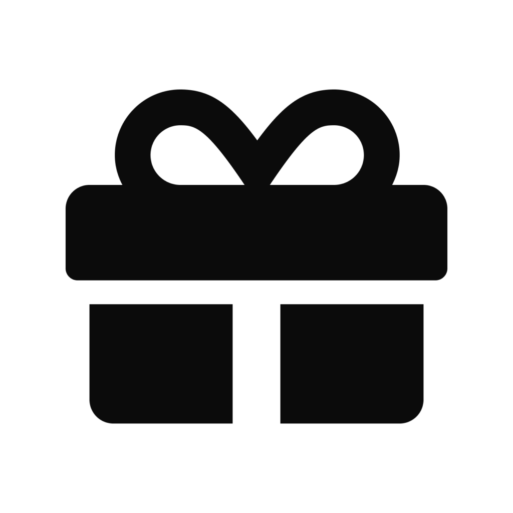 Symbol eines Geschenkpakets.